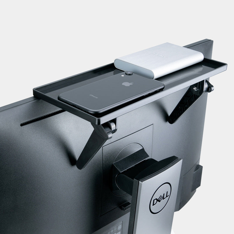 Clip-On Desk Storage Shelf: Home Office Organizer Rack for Table Accessories