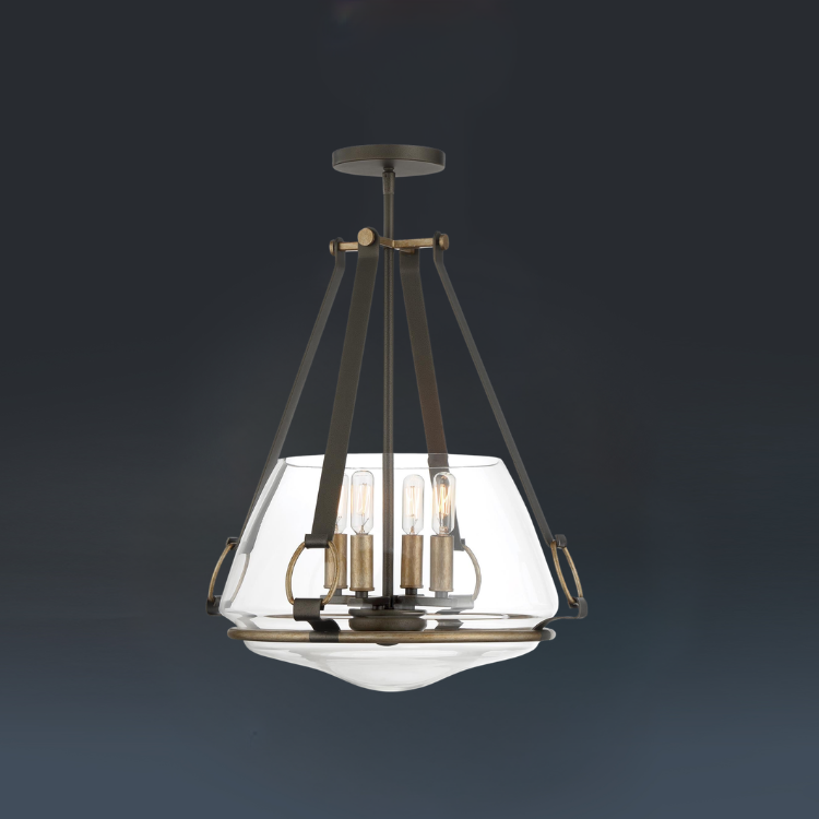Eden Valley 17" Industrial Cage Pendant Light
