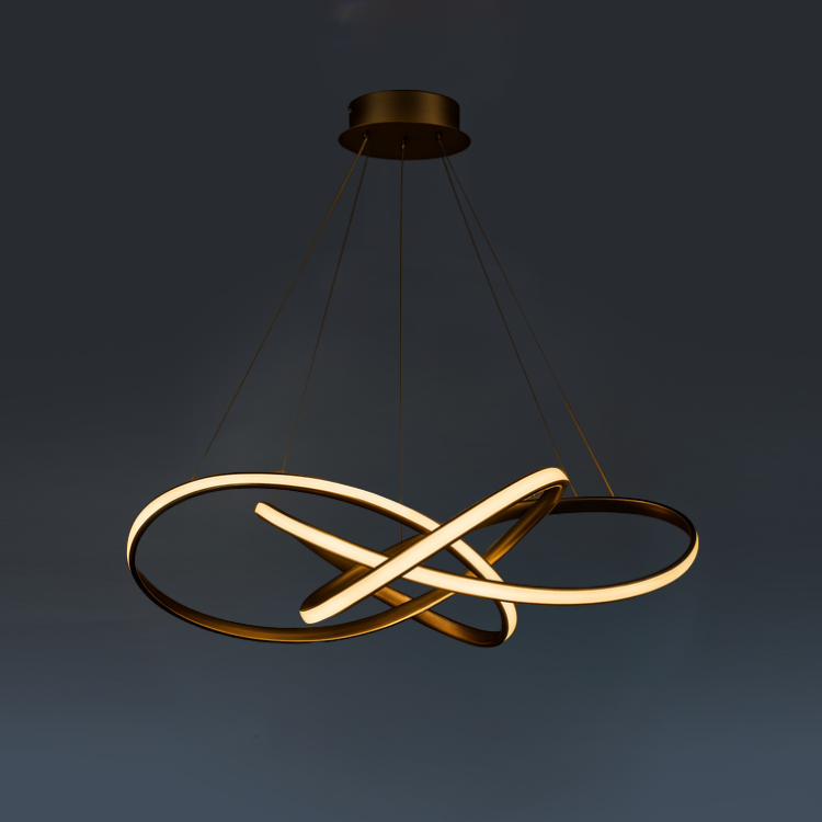 Luxe Crystal Ring Pendant Light