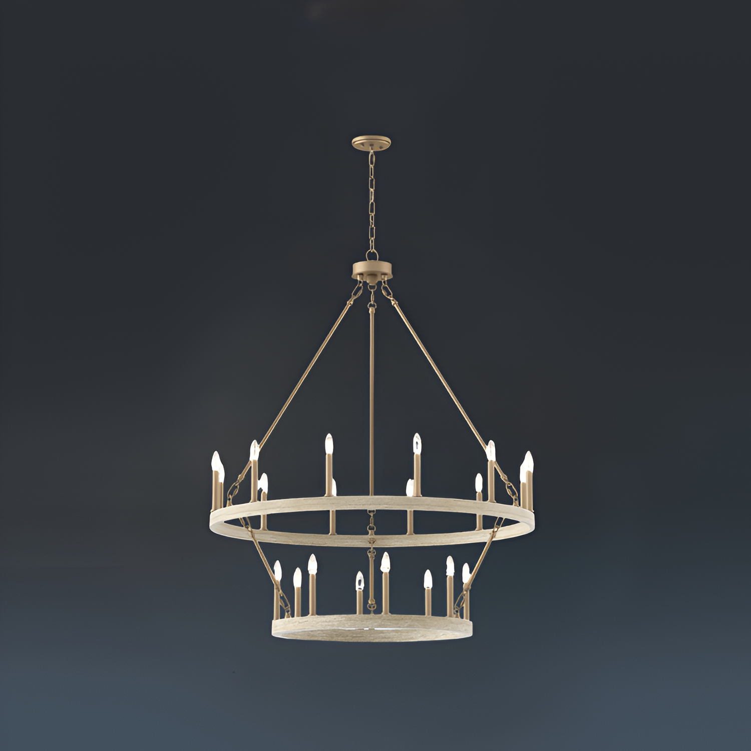 Palm Frond Luxury Chandelier