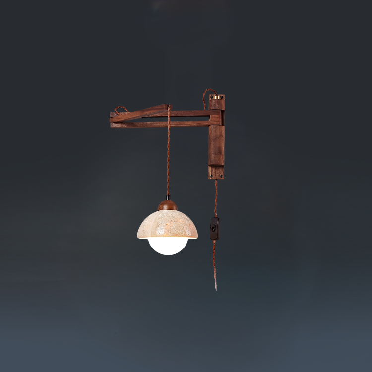 Tia Travertine Swing Wall Light
