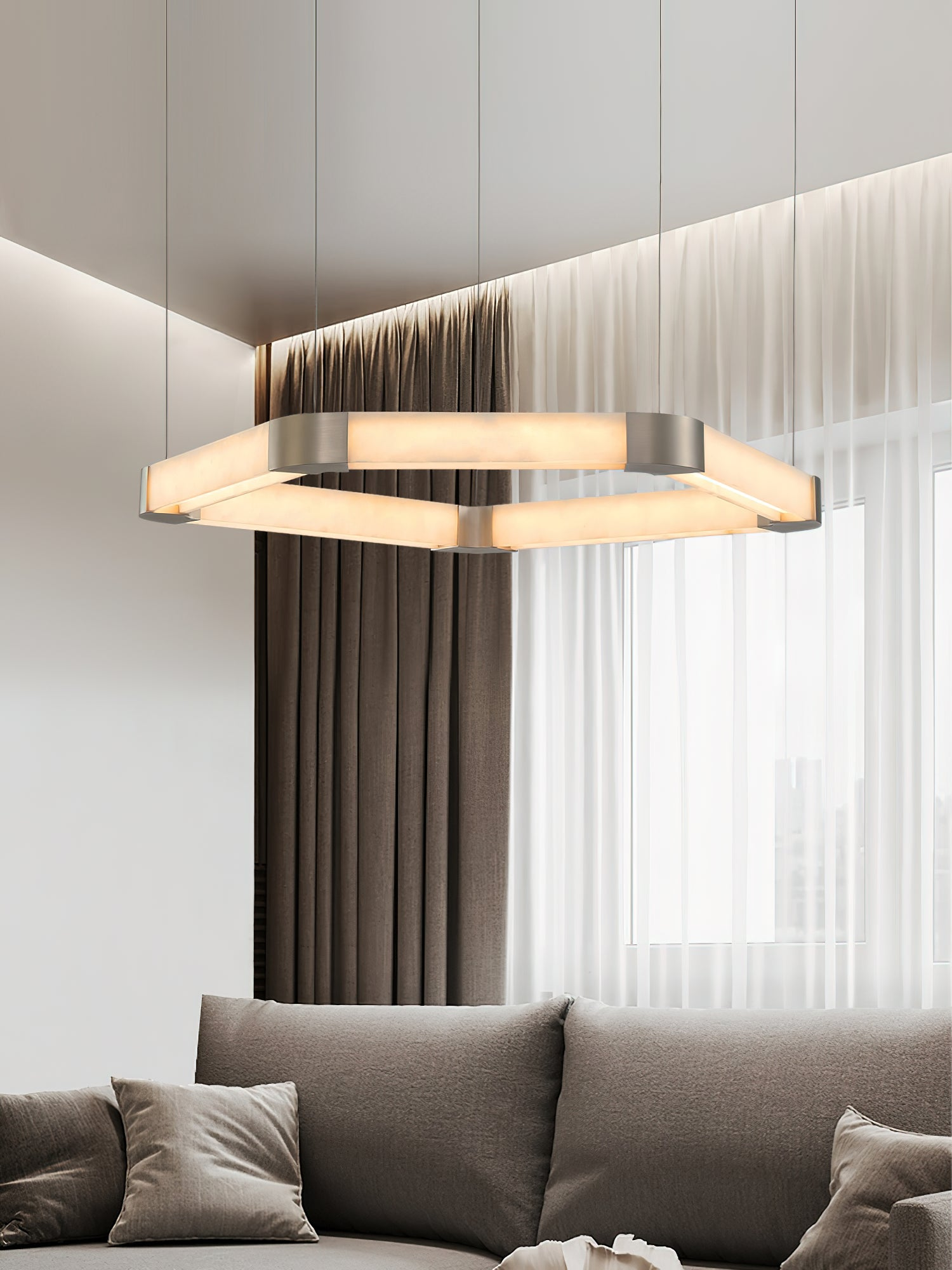 Single Ring Modern Chandelier