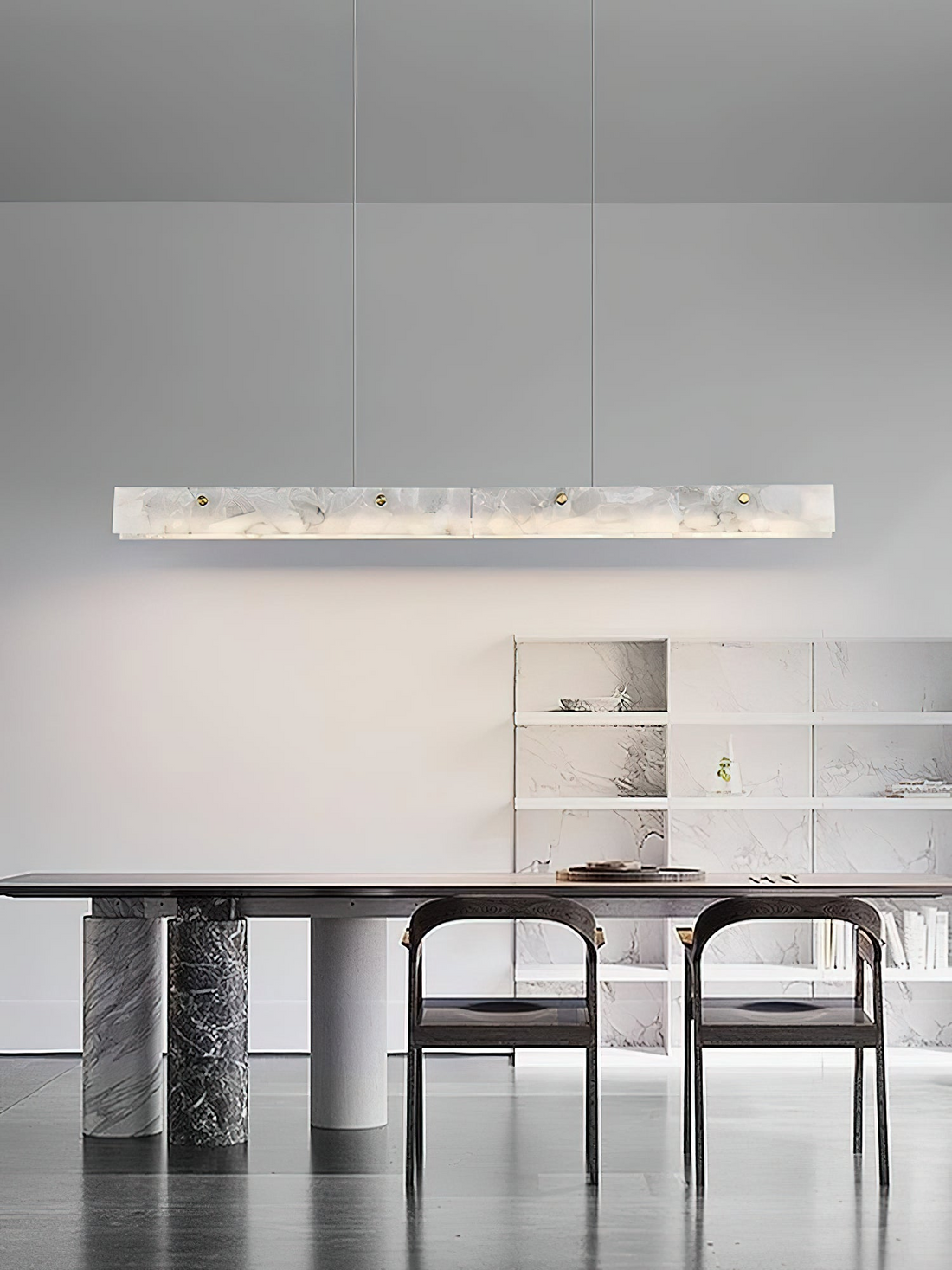 Alabaster LED Linear Pendant Light