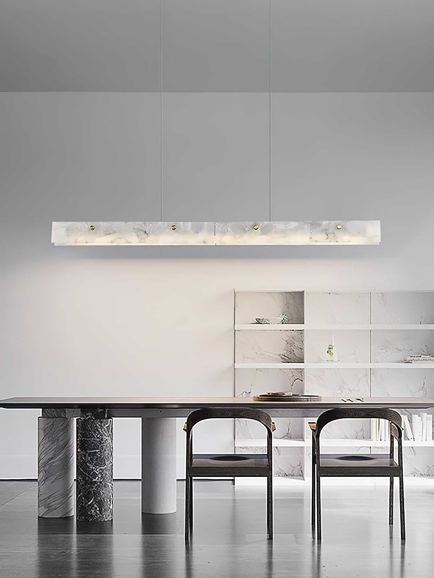 Alabaster LED Linear Pendant Light