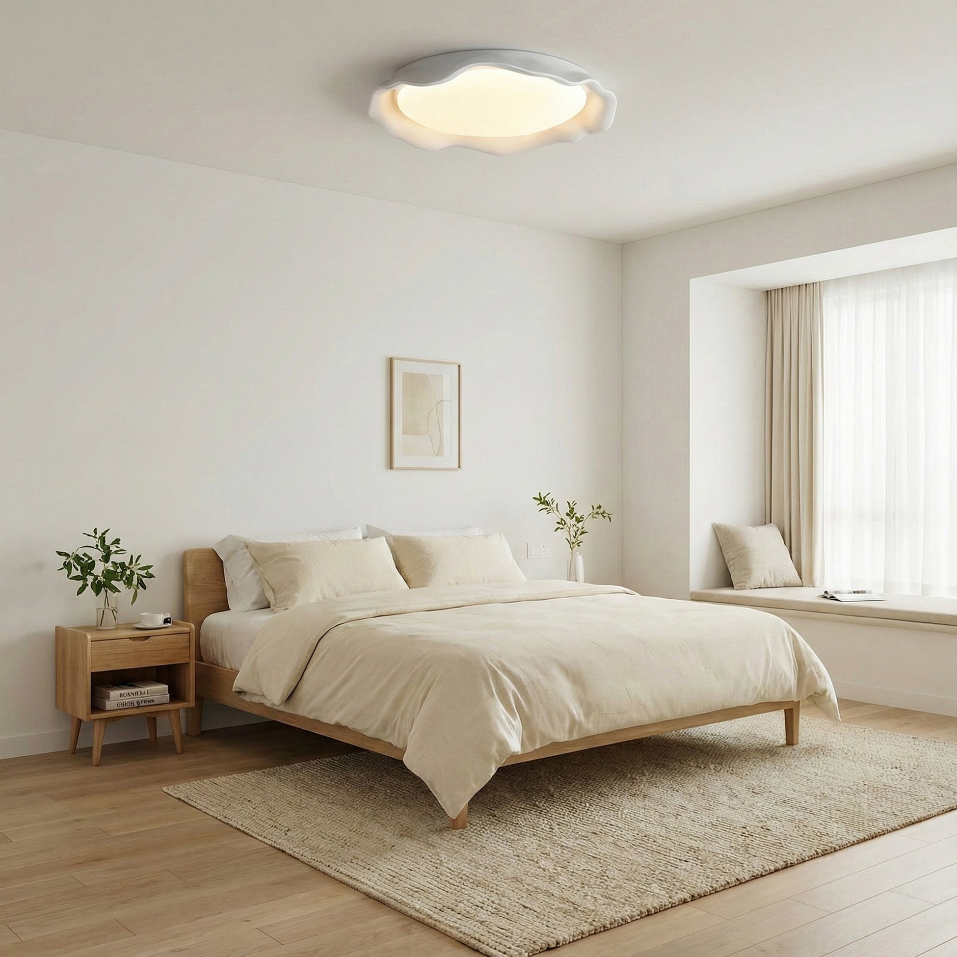 Aera Microcement Ceiling Light