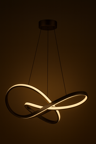 Luxe Crystal Ring Pendant Light